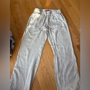 Guess Men's Cream linen pants